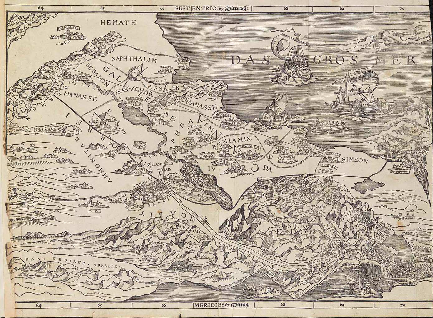 Christopher Froschauer’s 1525 Old Testament's map