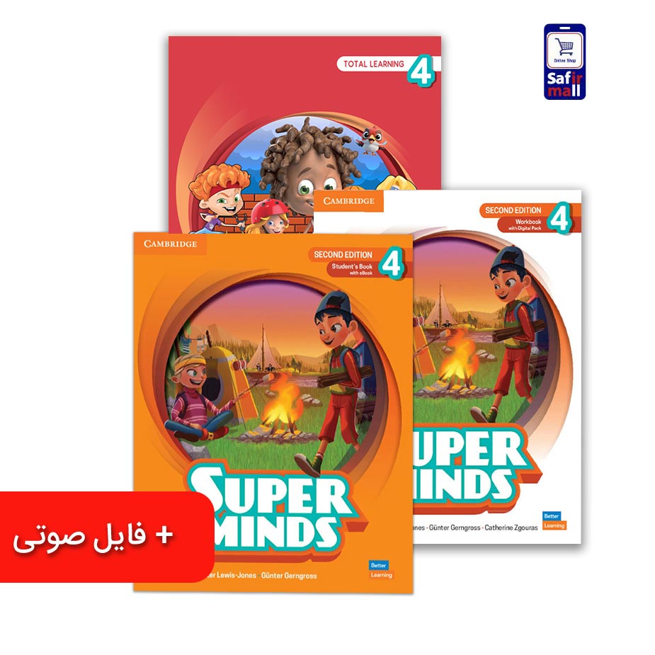 کتاب Super Minds 4 (سطح M1–M5) | آموزش خلاقانه زبان انگلیسی برای کودکان