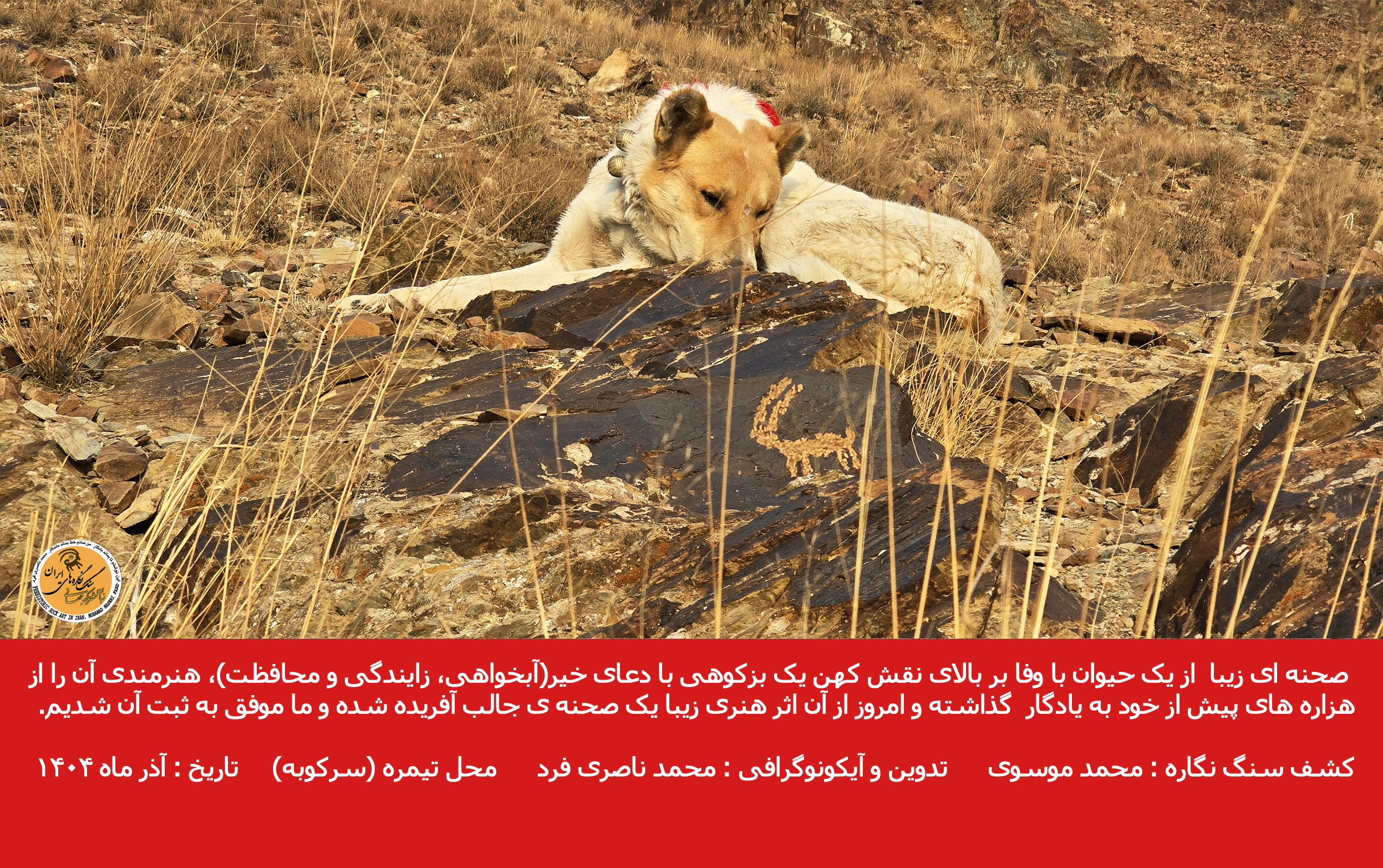 سگ گله و نقاشی کهن بزکوهی