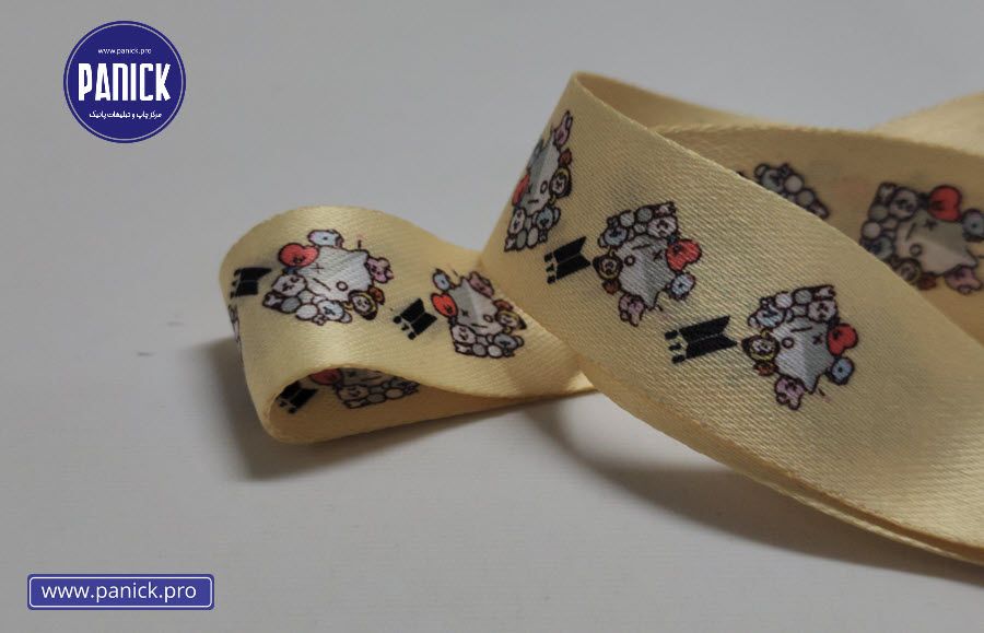 چاپ لوگو و برند روی روبان کاغذی