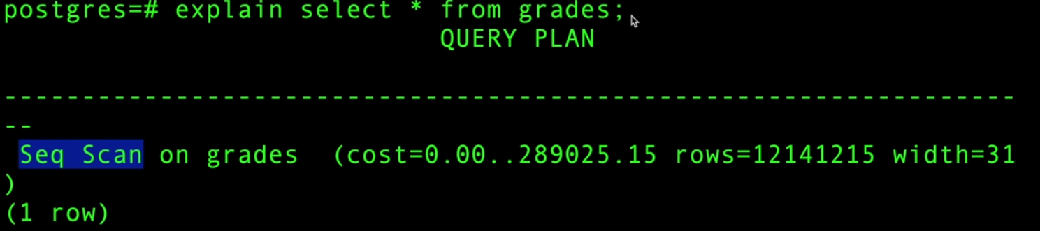 نمونه کوئری explain