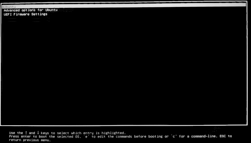 تصویری از بوت لودر grub