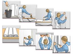 راهنمای نصب کاغذ دیواری