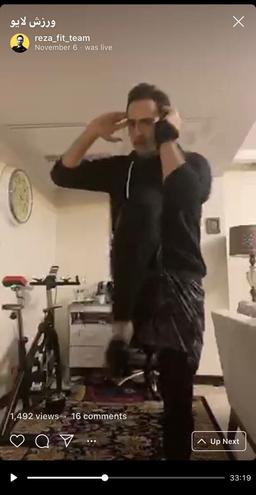 تجربه ورزش در خانه با کسی که 65 کیلو لاغر کرده