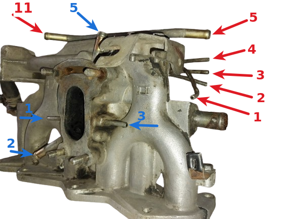 نمای سمت راننده منیفولد هوا