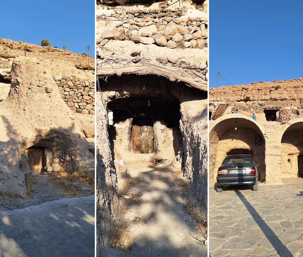 بعضی خونه های که هنوز روستایی زندگی میکنن