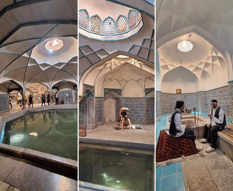 فضاهای دیگری از حمام گنجعلی خان