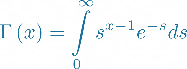 تعریف تابع ریاضی گاما یا فاکتوریل اعداد حقیقی و مختلط