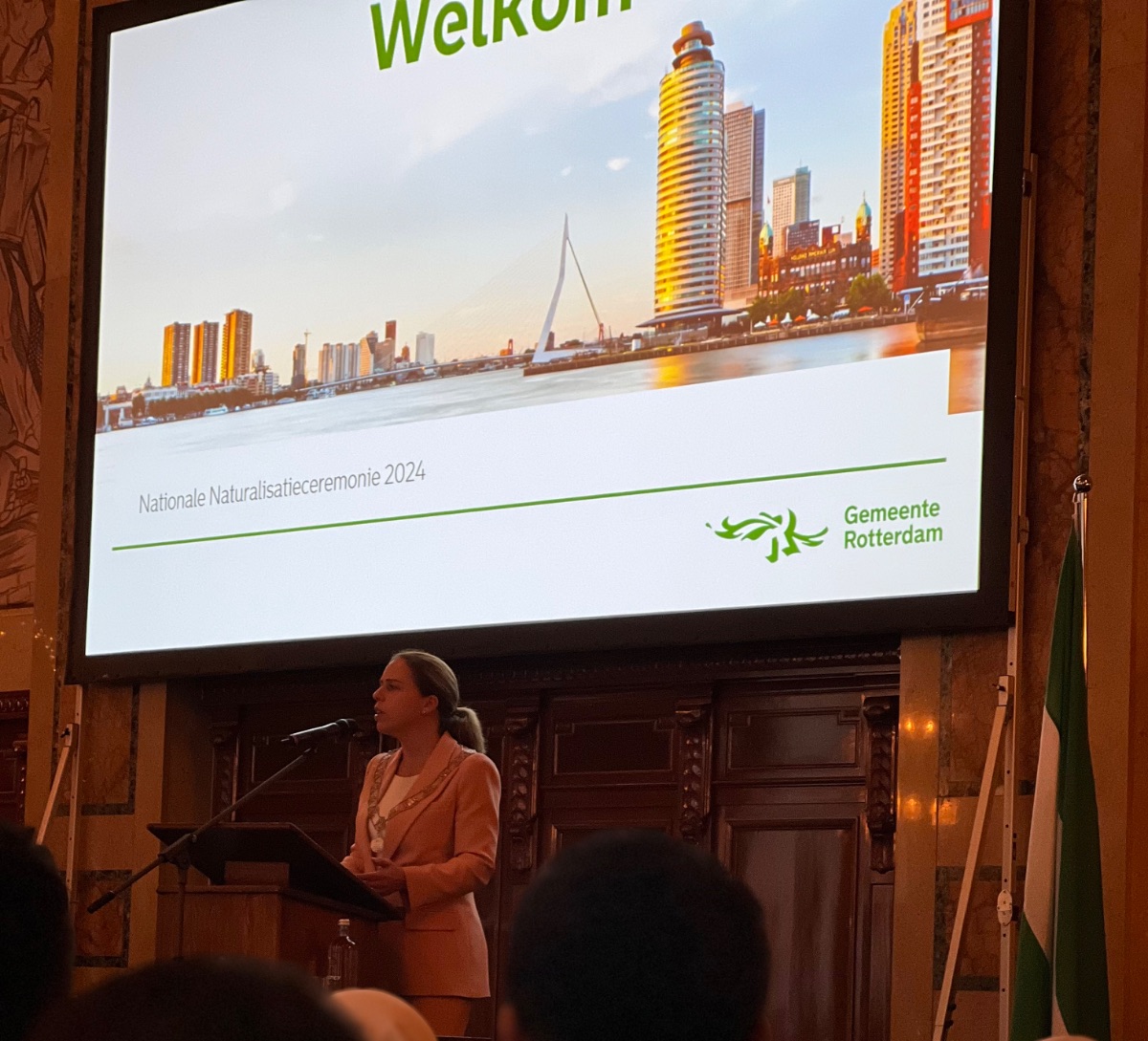 سخترانی شهردار روتردام