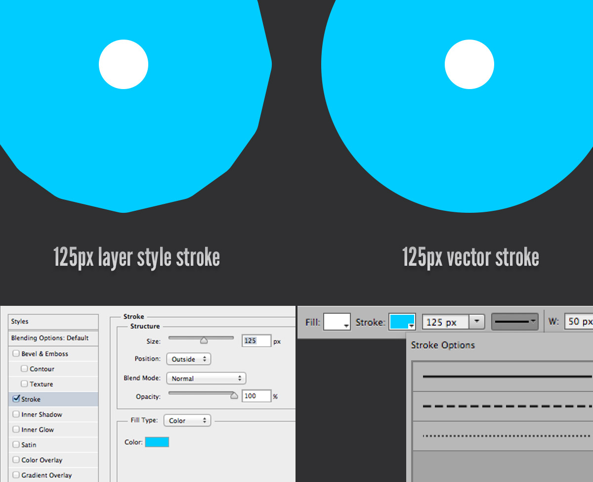 کیفیت بهتر در Vector stroke