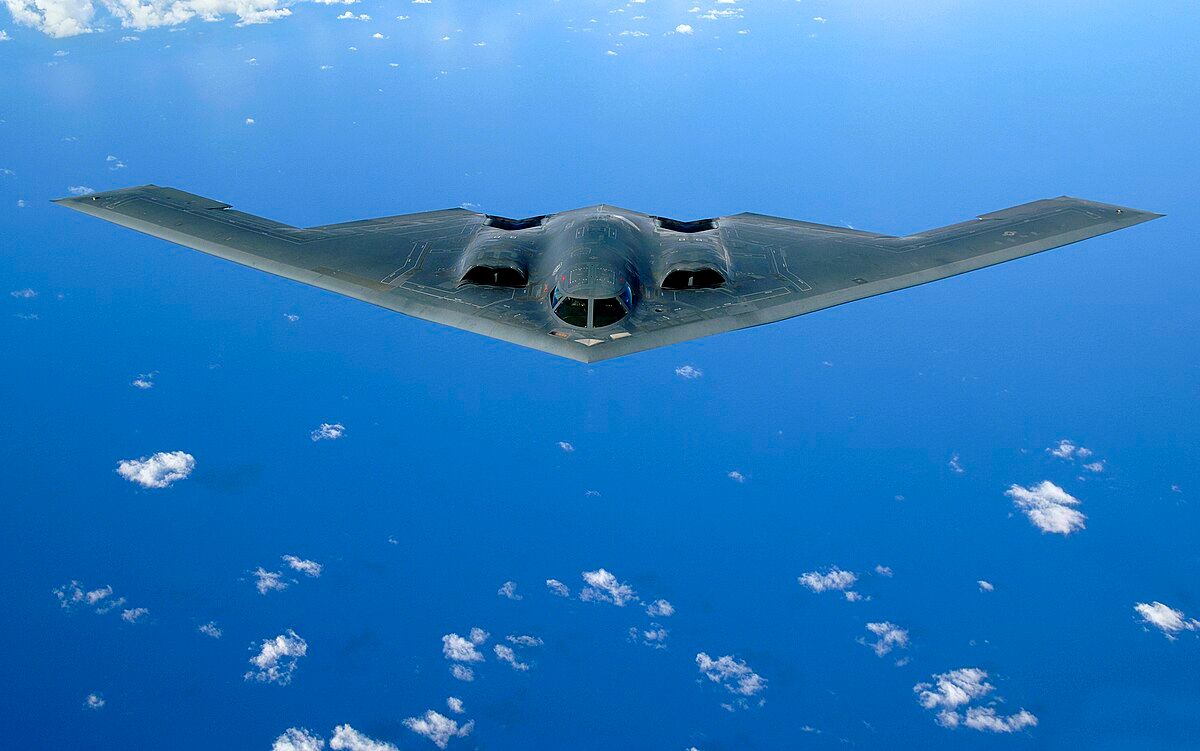 بمب‌افکن استراتژیک پنهانکار Northrop B-2 Spirit نیروی هوایی ایالات متحده