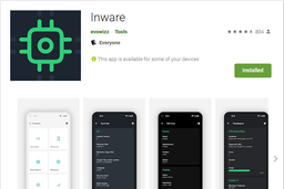 Inware نمایش مشخصات موبایل