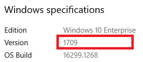 Windows Version