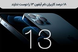 18 درصد ازکاربران نام آیفون 13 را دوست ندارند