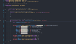 حذف جداول و فیلد های بدون نیاز Identity