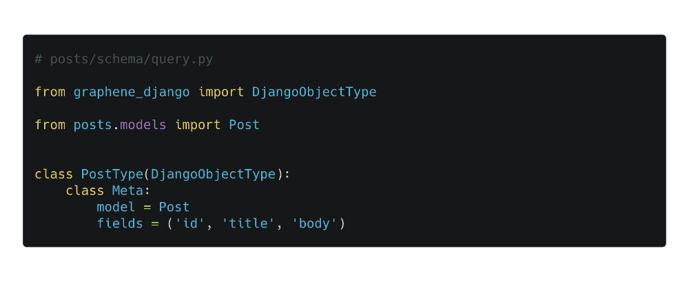 تعریف تایپ متناظر با مدل post