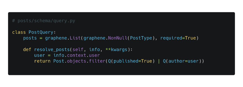 منطق کسب و کار داخل resolver