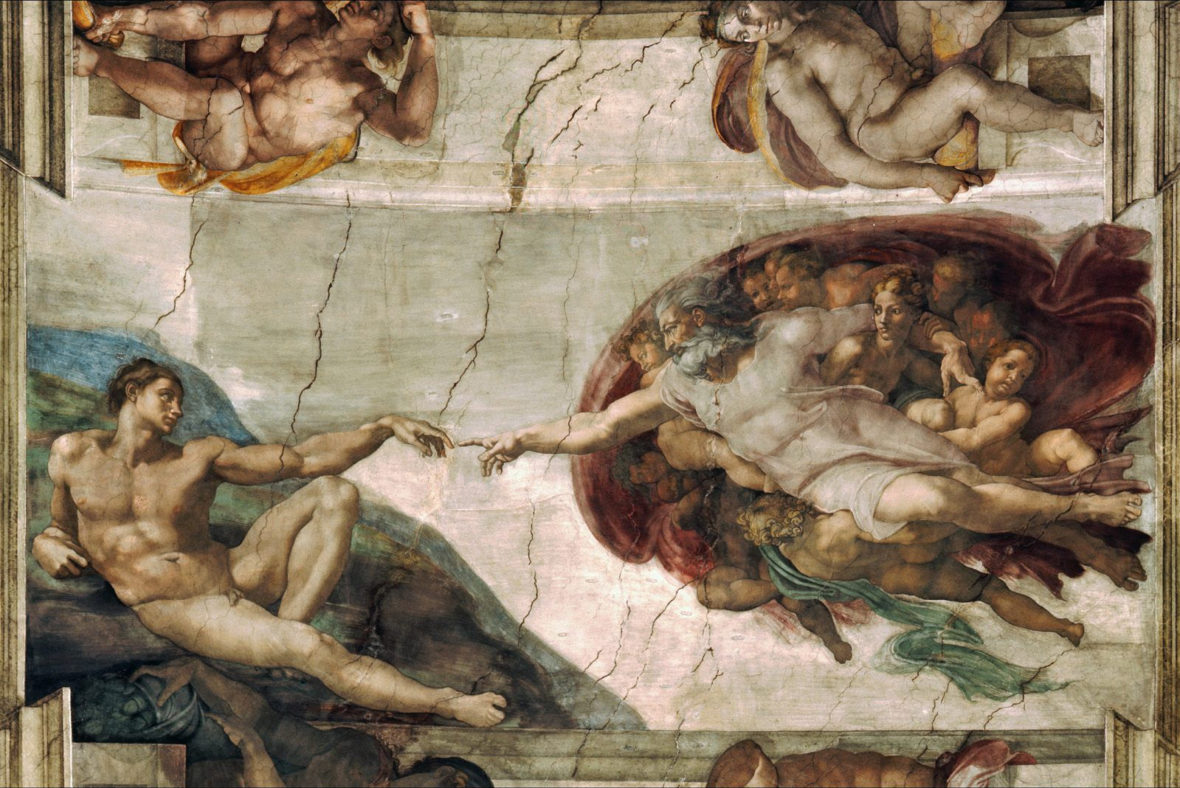 The Creation of Adam, by Michelangelo