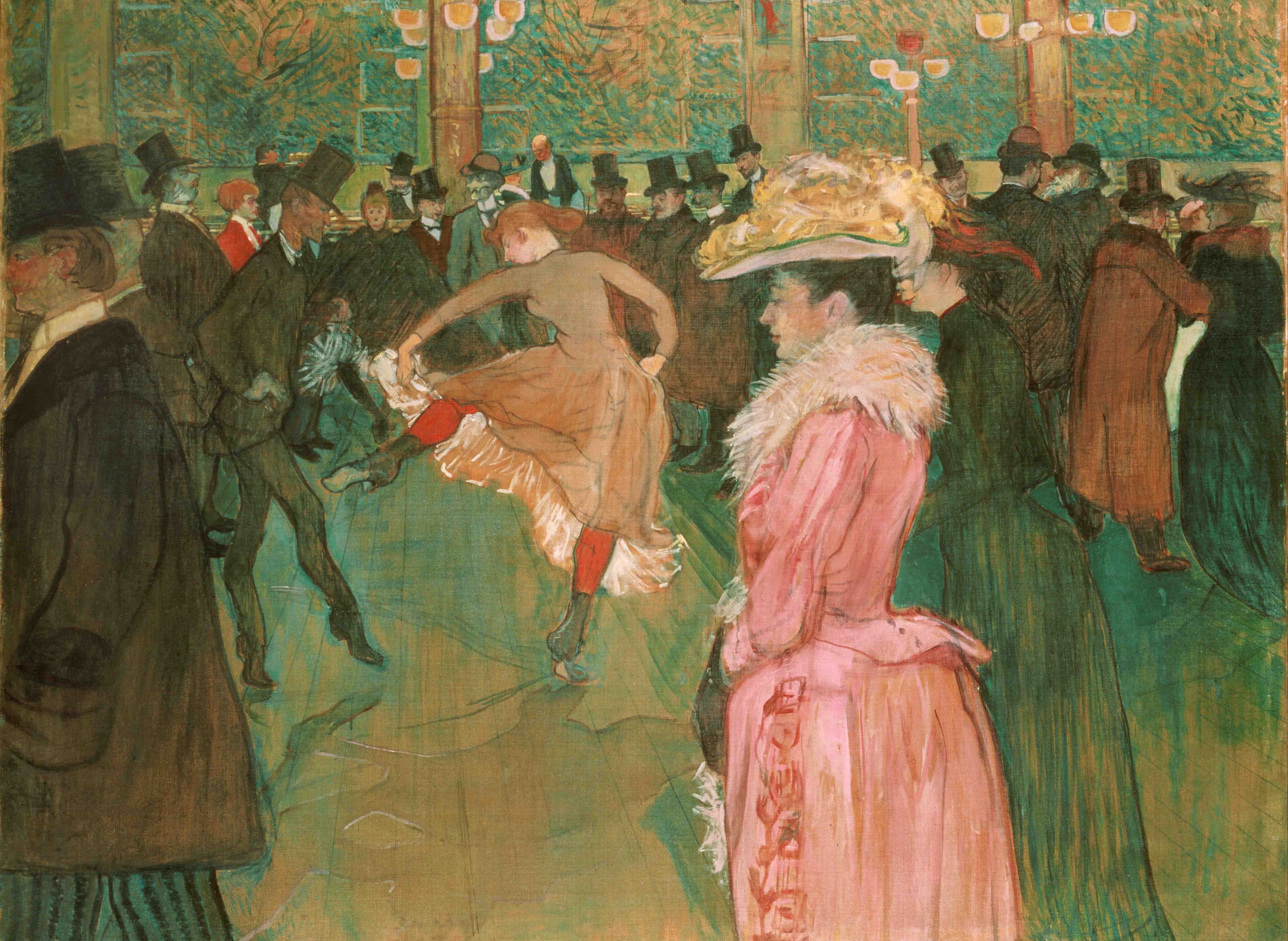 Henri de Toulouse-Lautrec — At the Moulin Rouge, The Dance (1890)
