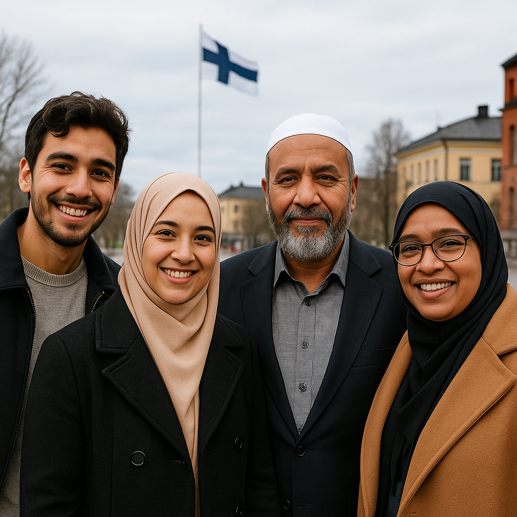 مسلمانان در فنلاند. تصویر تولیدی هوش مصنوعی
