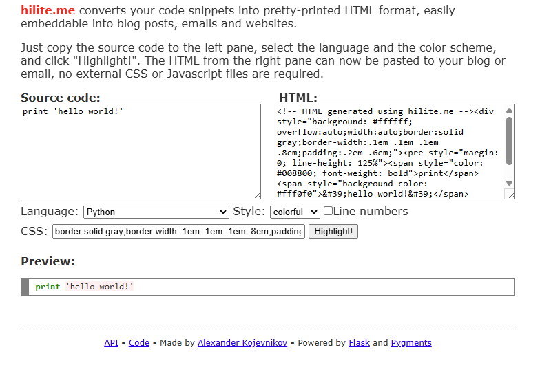 معرفی سایت hilite.me: زیباسازی کدنویسی در فروم‌ها