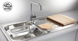 سینک ظرفشویی رو با این وسایل ساده برق بنداز !