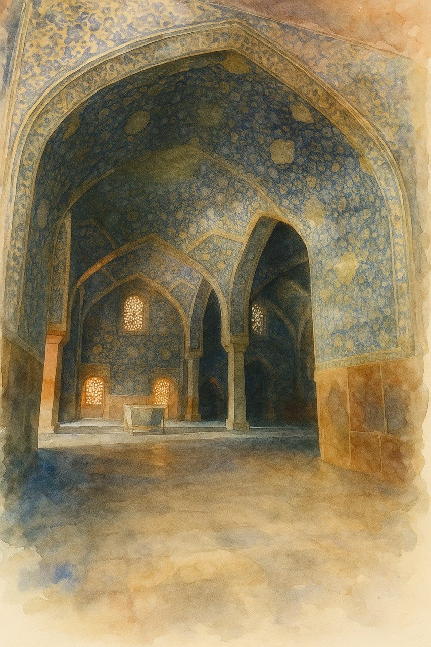 خاطره ای از شب نشینی در شبستان مسجد جامع عباسی به همراهی دوستی جانی که از دست رفت