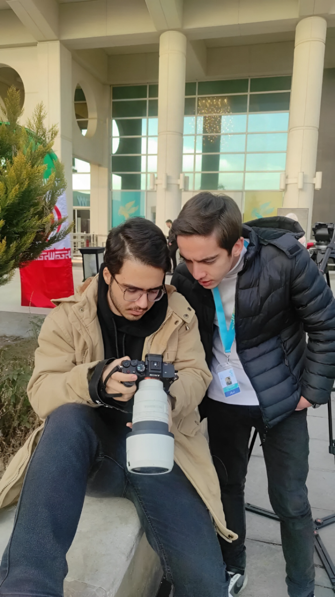 امیرحسین اسماعیل بیگی و کیان داودی آزاد در حاشیه چهل و سومین جشنواره فیلم فجر 