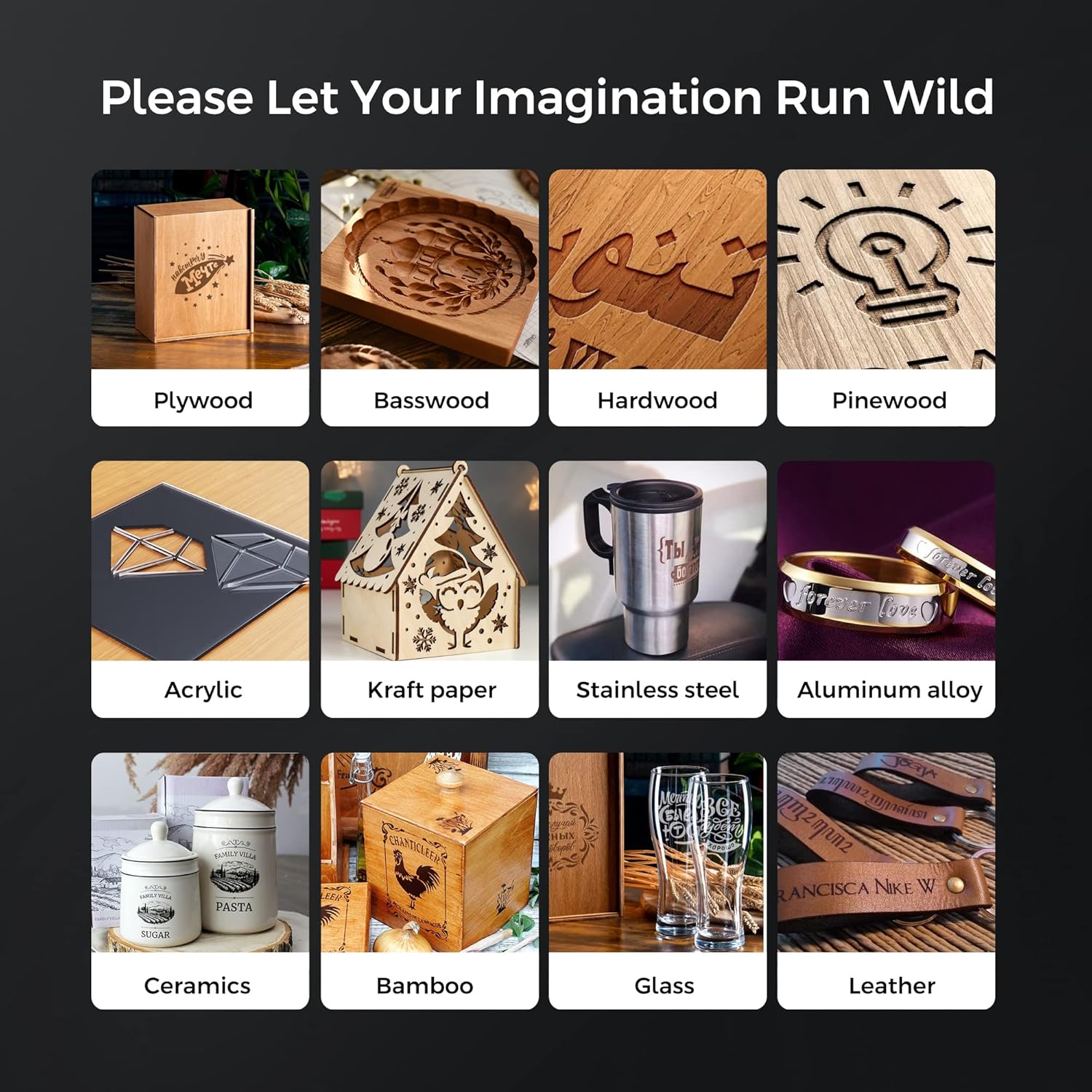 دسته بندی محصولات مختلف با دستگاه های حکاکی لیزری