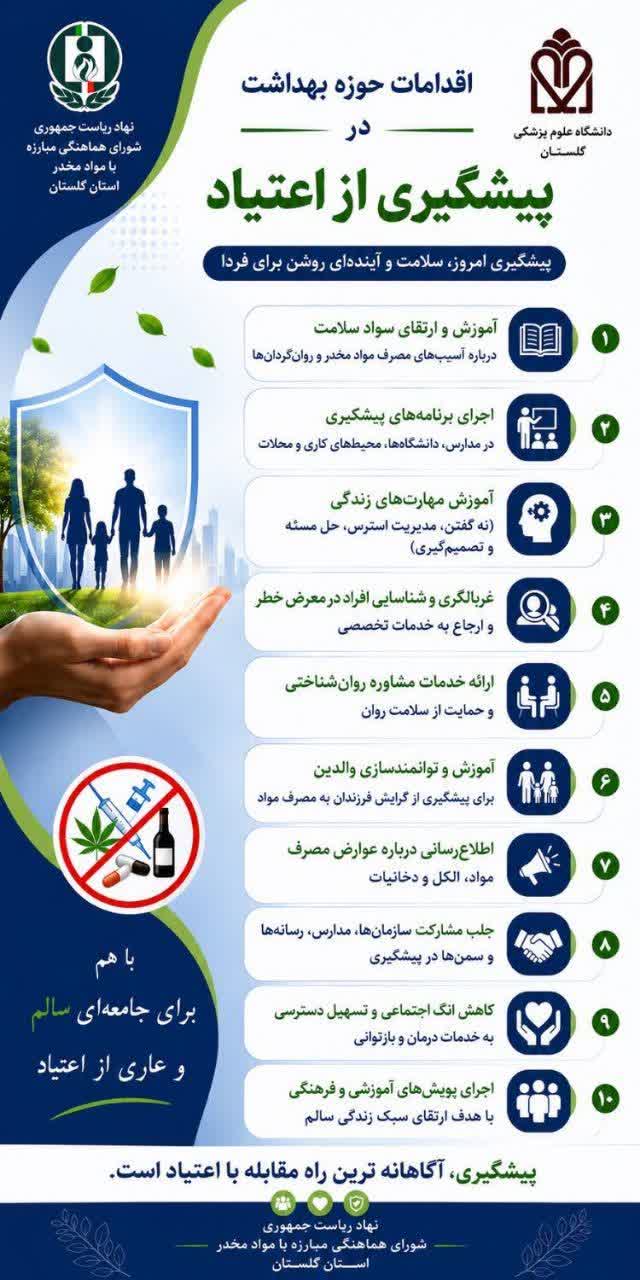 پیشگیری آگانه ترین راه مقابله با اعتیاد است.