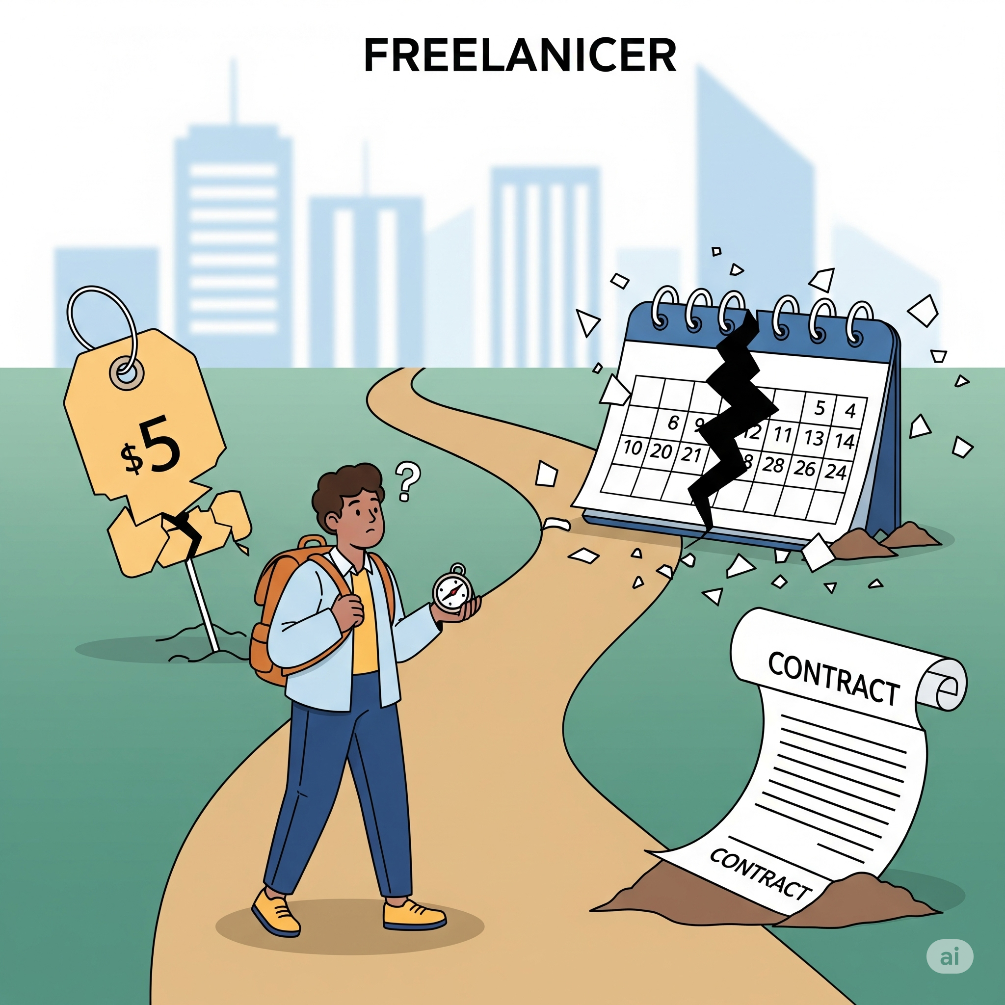 ۵ اشتباه رایج فریلنسرهای مبتدی که باید از آنها دوری کنید