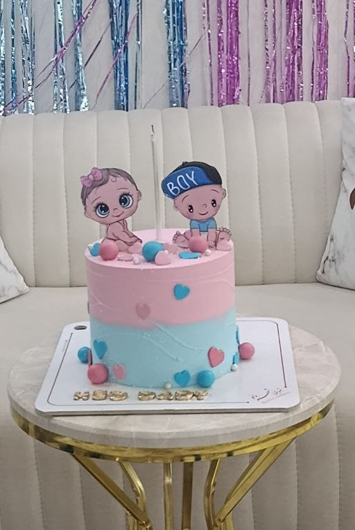 اینم کیک ترکیبی تولد و تعیین جنسیت