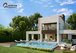 طراحی ویلا مدرن دوبلکس