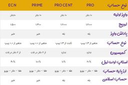 انواع حسابهای معاملاتی روبو فارکس