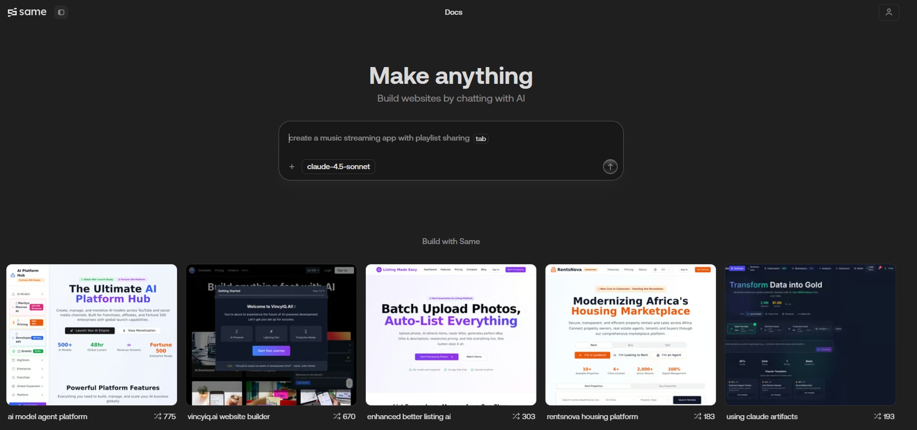 سایت same که به شما 500 هزار توکن کلود میده