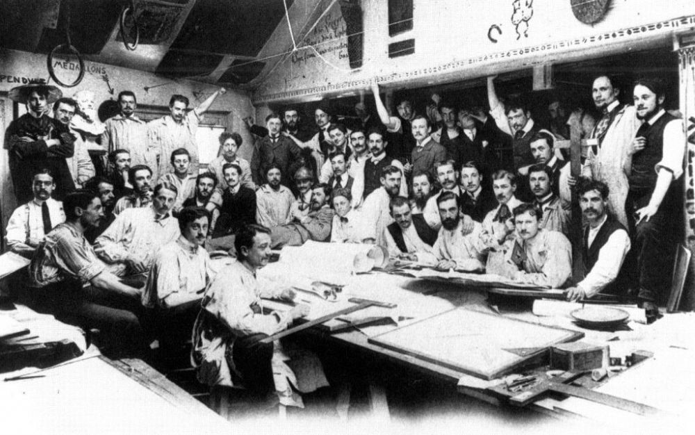 یک کلاس طراحی در اکول ده بوزار