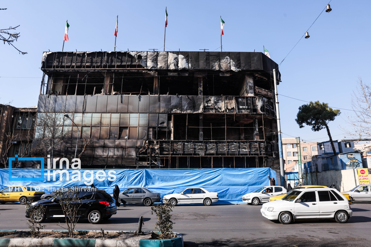 تخریب حسینیه و مرکز تجاری - محله 17 شهریور تهران - دی ماه 1404