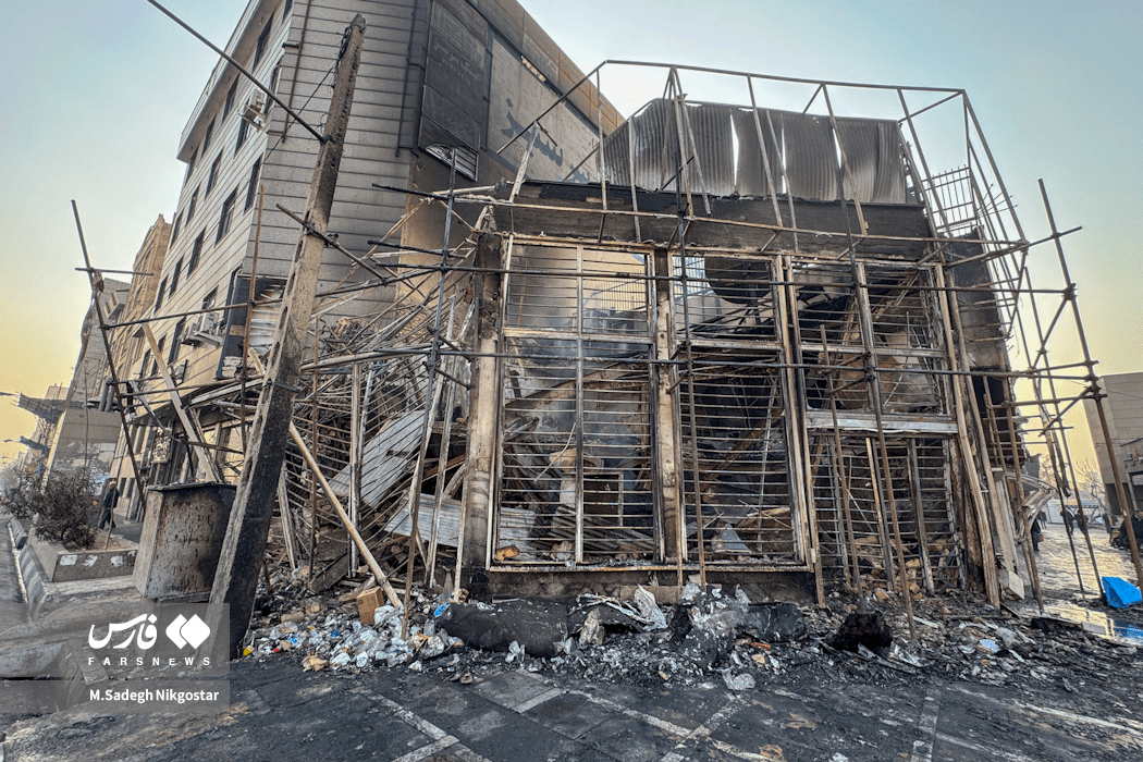 خرابی های به جامانده از ناآرامی ها - تهران - دی ماه 1404