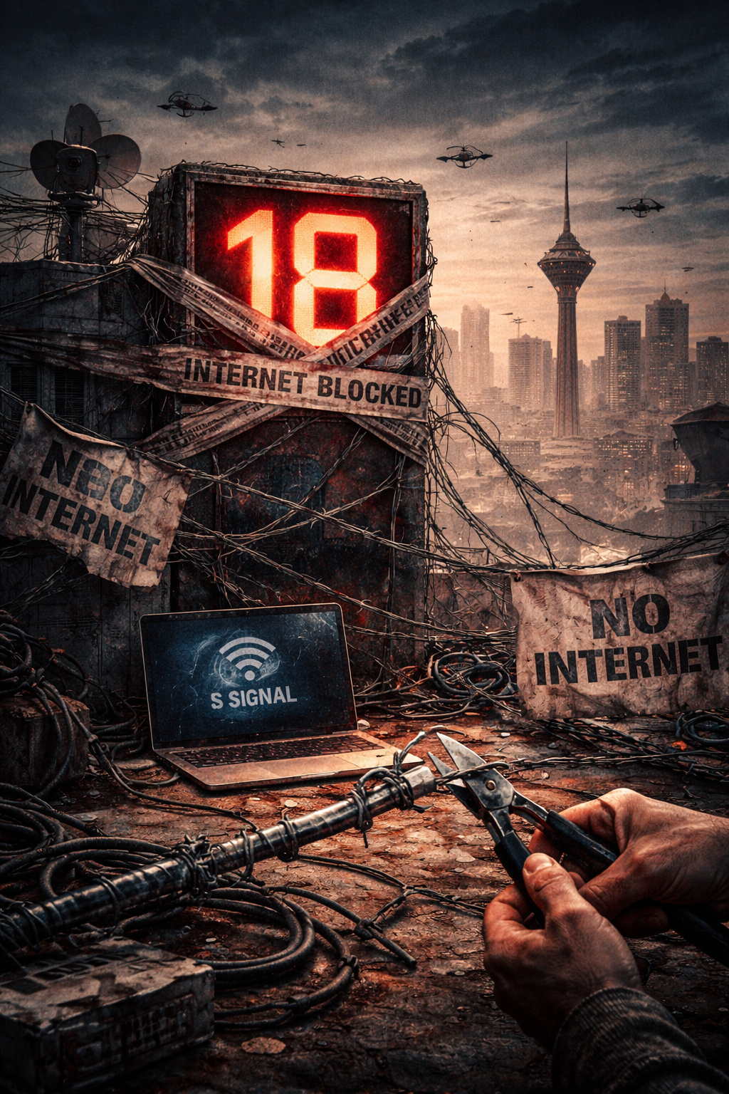 ۱۸ روز در جزیره تاریکی ارتباطات