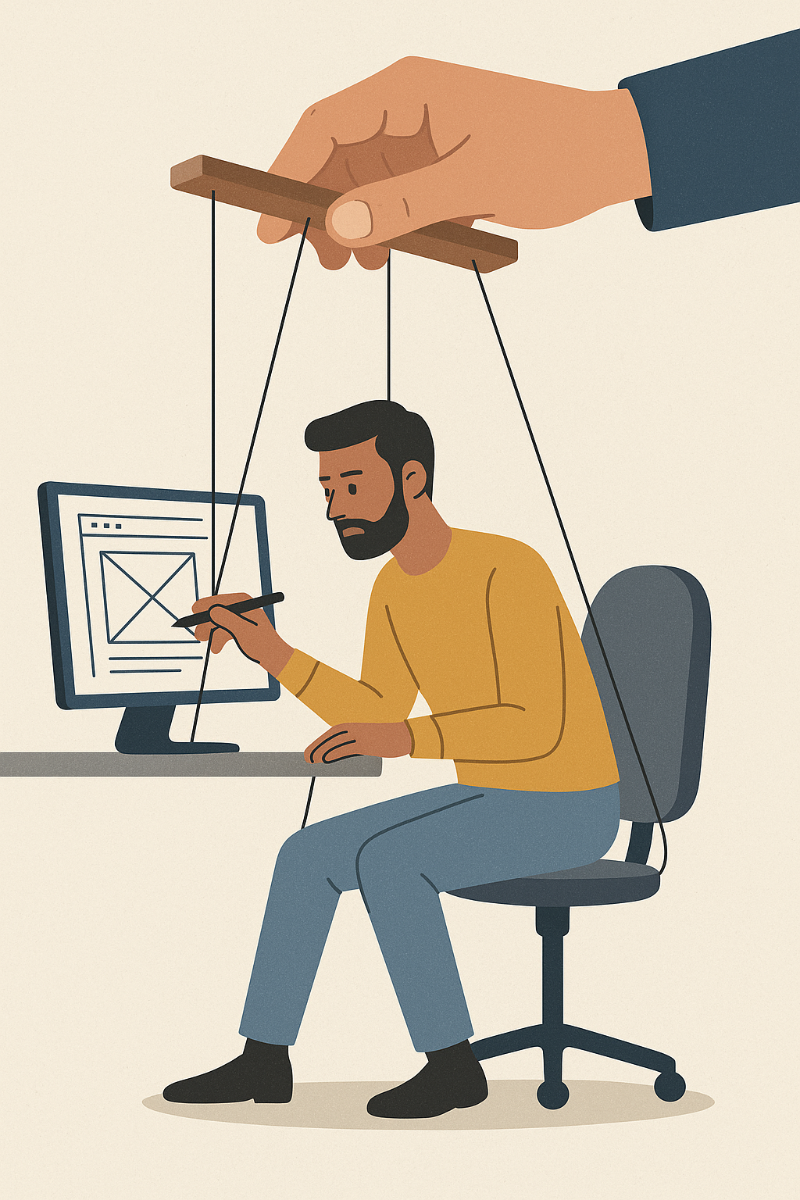 تو طراح نیستی یه پیرو هستی...