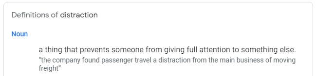 تعریف حواس پرتی