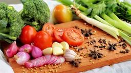 لاغری با سبزیجات